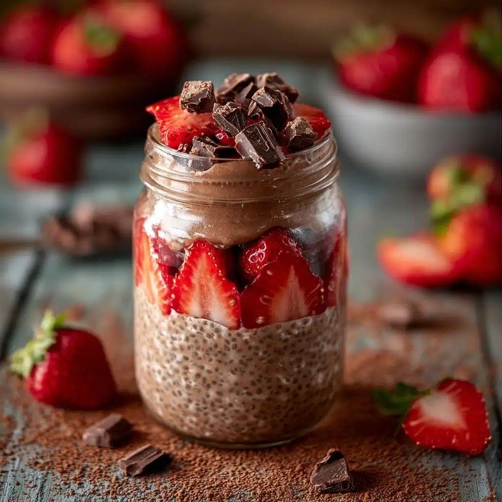 Decadent Chocolate Strawberry Overnight Oats Recipe