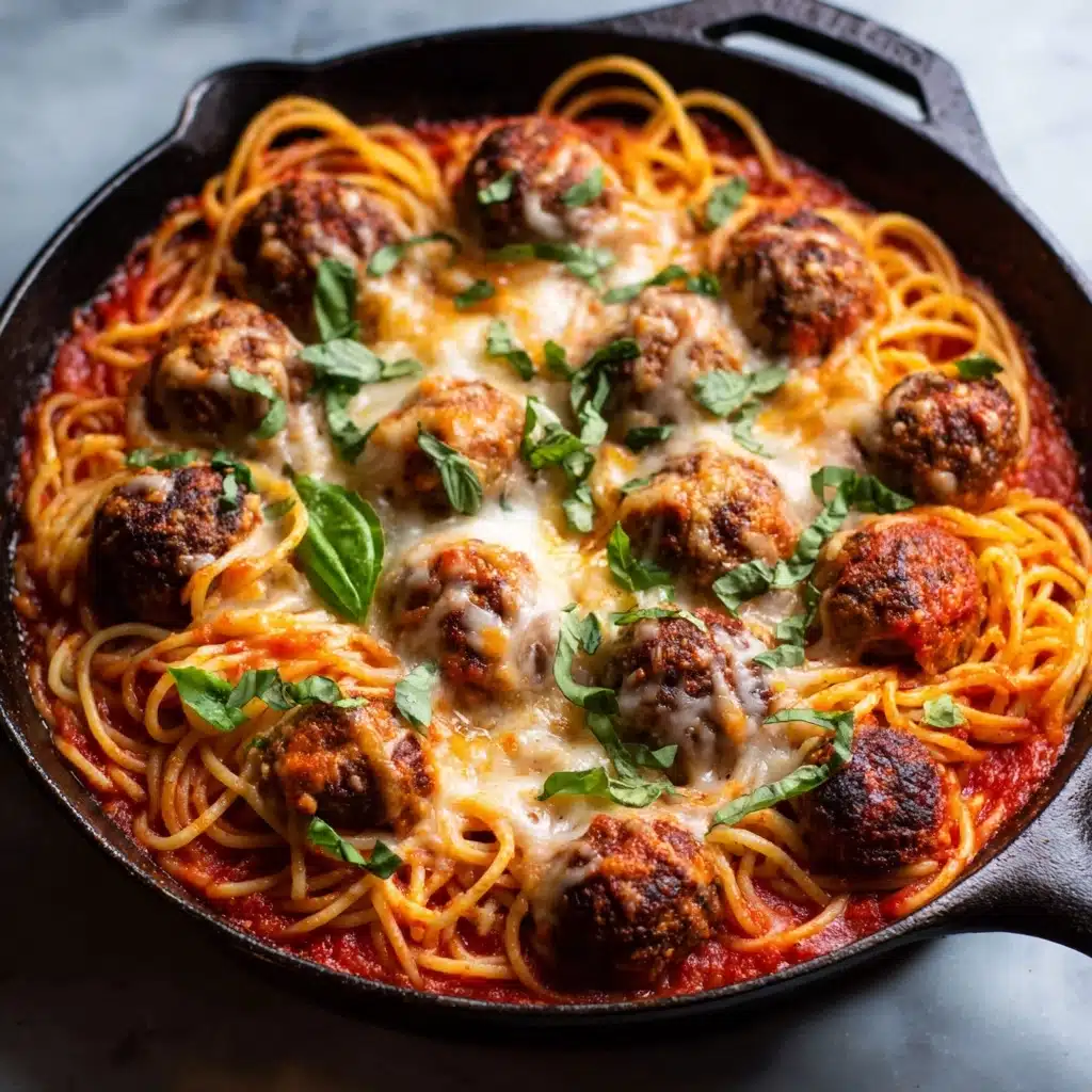 Baked Spaghetti and Meatballs Recipe - Recipe Image