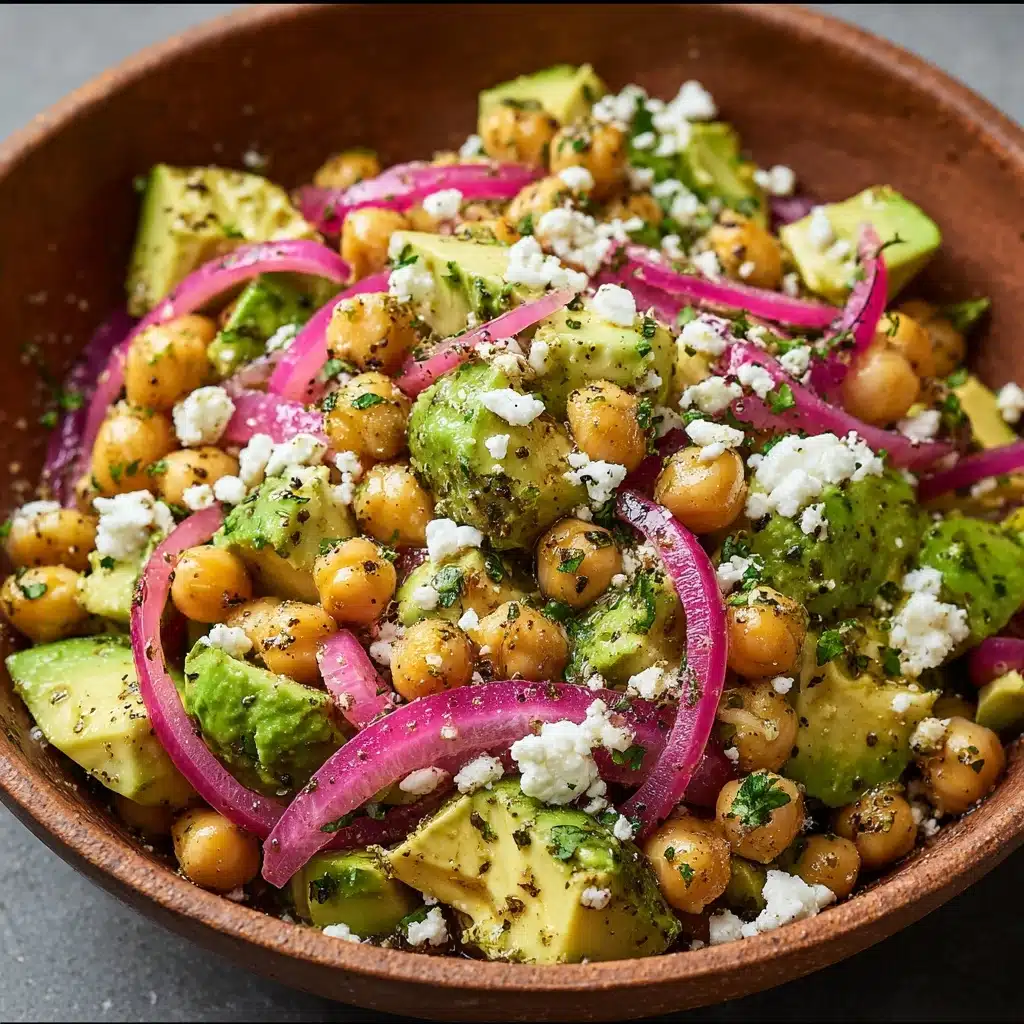 Chickpea Feta Avocado Salad Recipe - Recipe Image