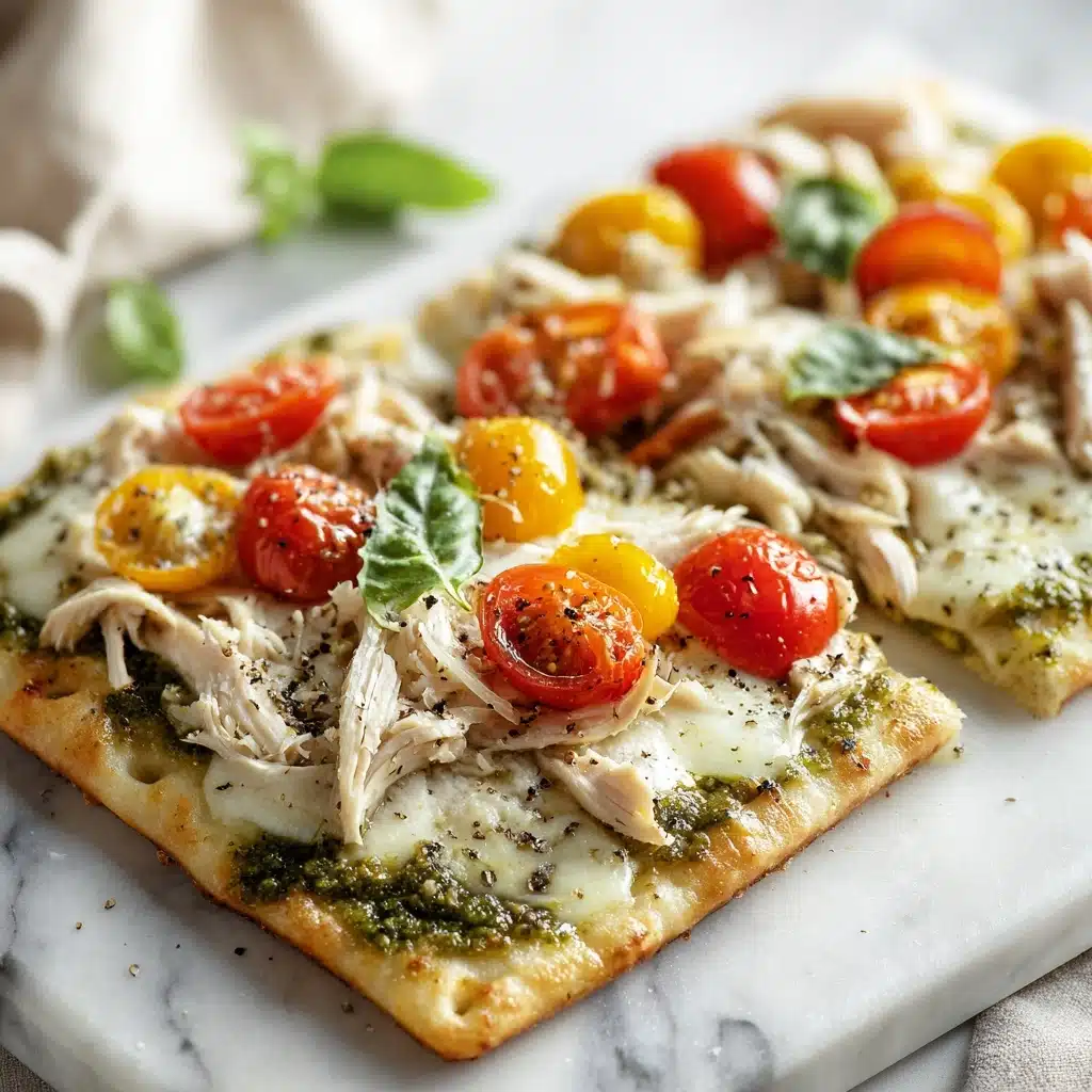 Chicken Pesto Flatbread Recipe - Recipe Image