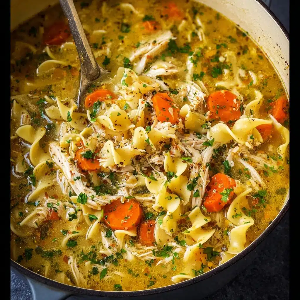 Easy Chicken Noodle Soup with Egg Noodles Recipe - Recipe Image