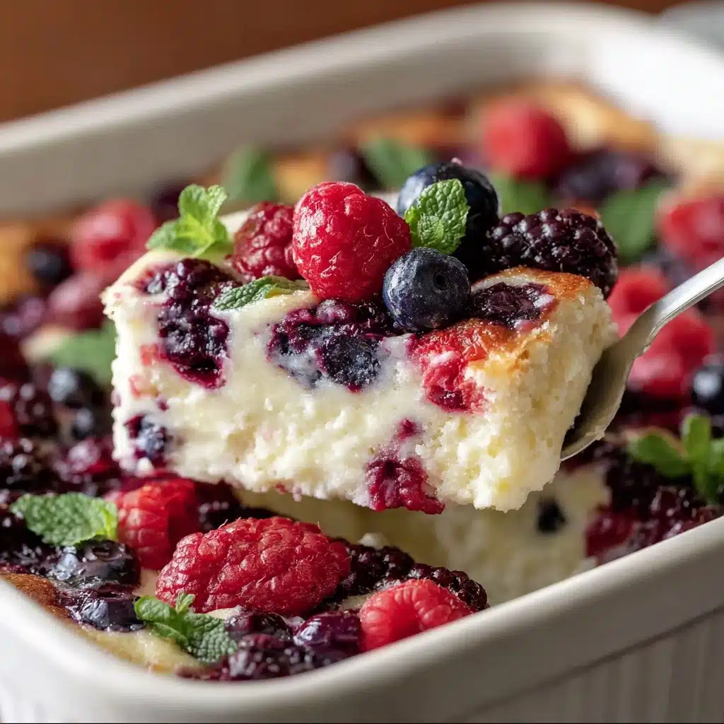 High Protein Triple Berry Bake Recipe - Recipe Image