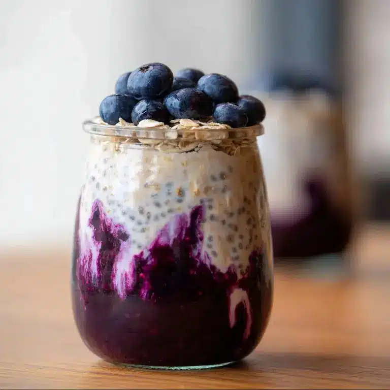 Blueberry Overnight Oat Recipe