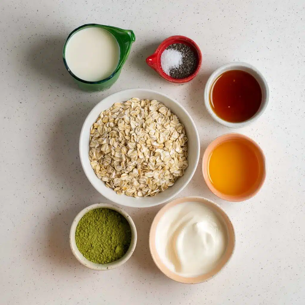 Matcha Overnight Oats Recipe - Recipe Image