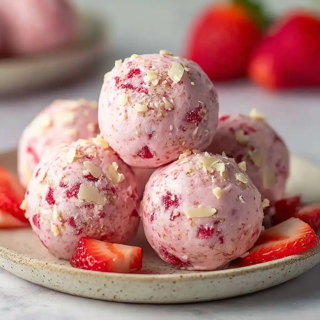 Strawberry Cheesecake Protein Balls Recipe - Recipe Image