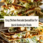 Chicken Avocado Quesadillas Recipe