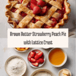 Brown Butter Strawberry Peach Pie Recipe