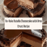 No bake creamy and easy Nutella cheesecake Recipe