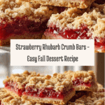 Strawberry Rhubarb Crumb Bars Recipe