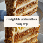 Irresistible Fresh Apple Cake with Cream Cheese Frosting Recipe