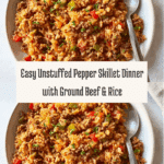 Easy Unstuffed Pepper Skillet Recipe