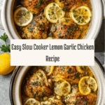Slow Cooker Lemon Garlic Chicken Recipe