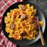 One Pot Creamy Cajun Sausage Pasta Recipe
