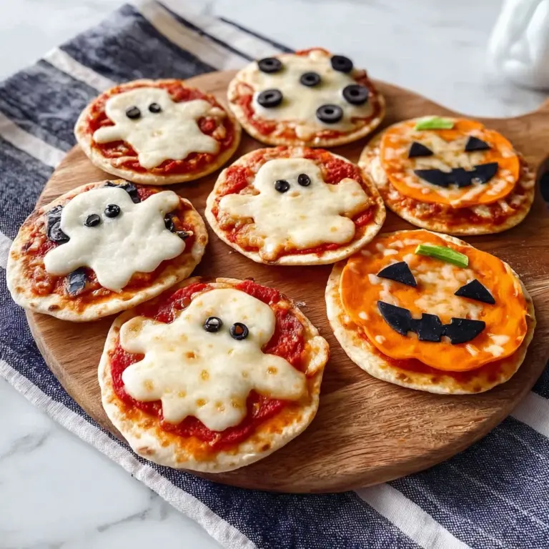 Halloween Mini Pizzas Recipe