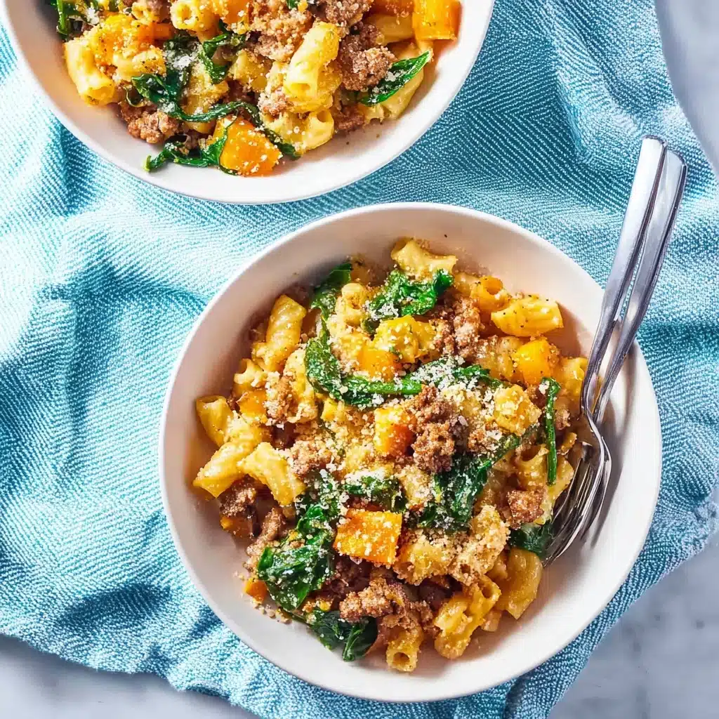 Autumn Sausage Pasta Squash Recipe - Recipe Image