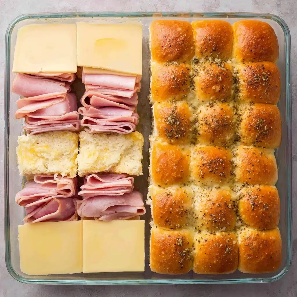 Ham and Havarti Cheese Sliders Recipe - Recipe Image