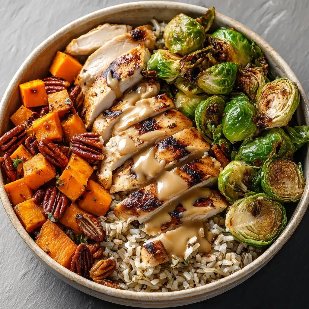 Maple Dijon Chicken & Roasted Sweet Potato Bowls Recipe - Recipe Image