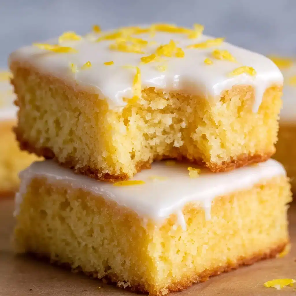 Easy Lemon Brownies Recipe - Recipe Image