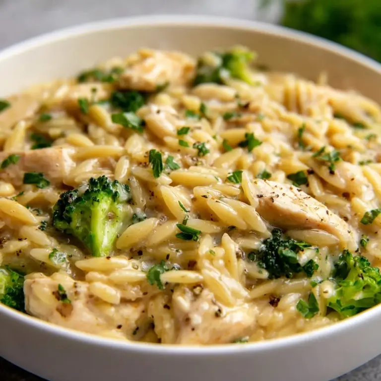 Easy Chicken and Broccoli Orzo Recipe
