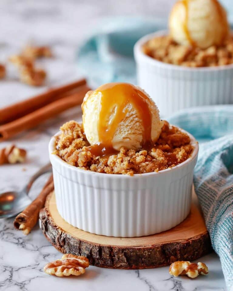 Mini Apple Crumble with Walnuts and Oats Recipe