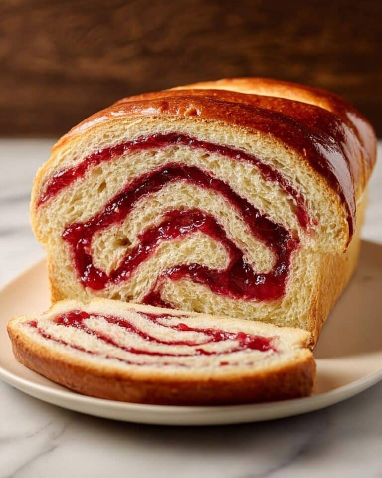 Raspberry Swirl Brioche Loaf Recipe