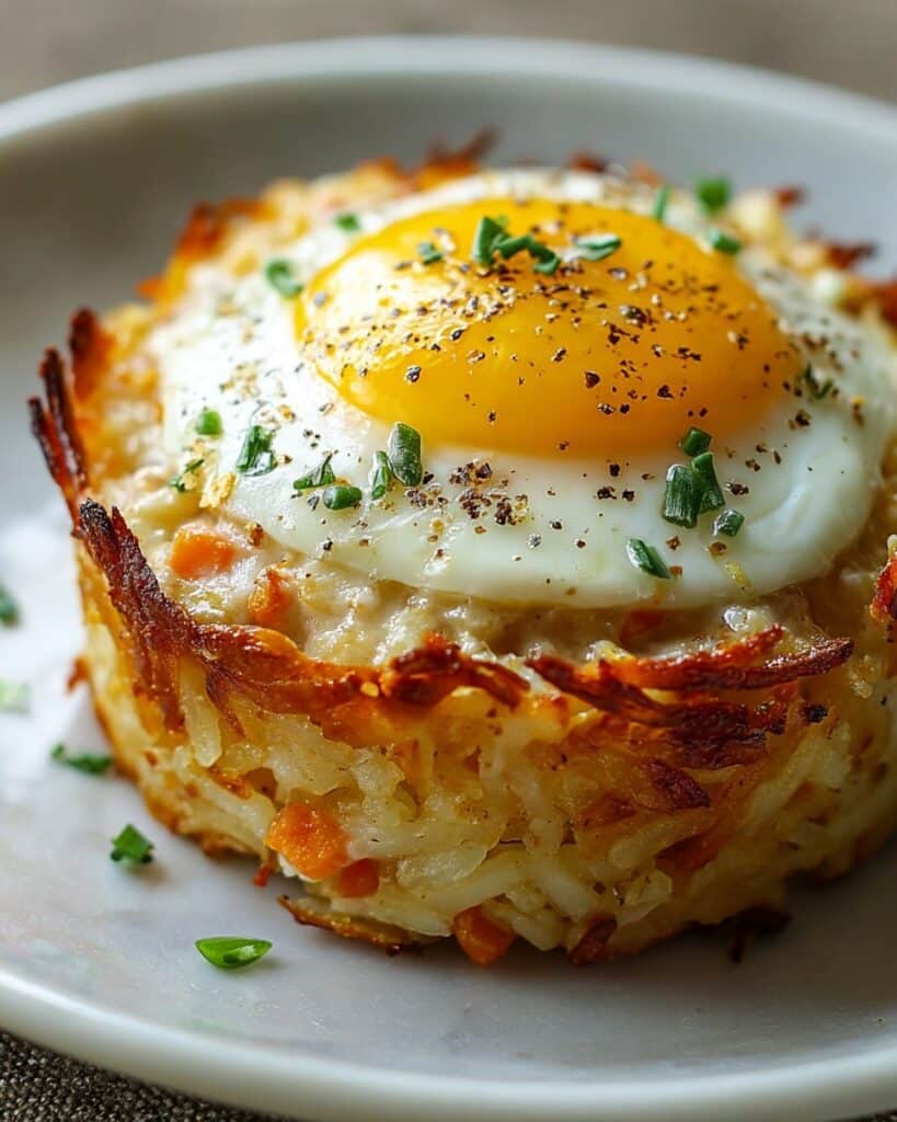 Baked Eggs Napoleon with Spinach and Cream Cheese Filling Recipe