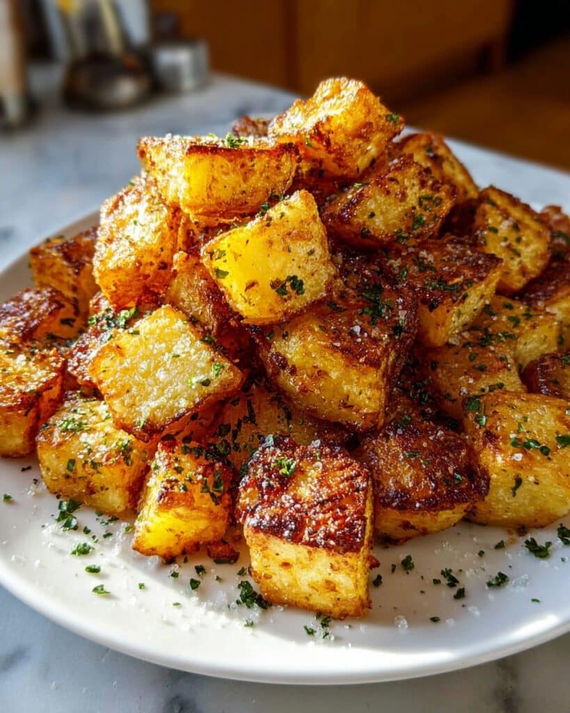 Amazing Crispy Parmesan Crusted Potatoes Done in 30 Min Flat Recipe