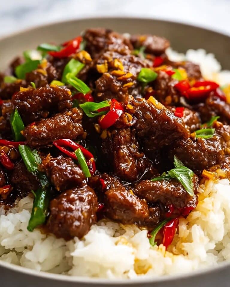 Crispy Chilli Beef Rice Recipe