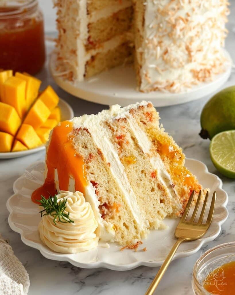 Vegan Mango Coconut Cake Recipe