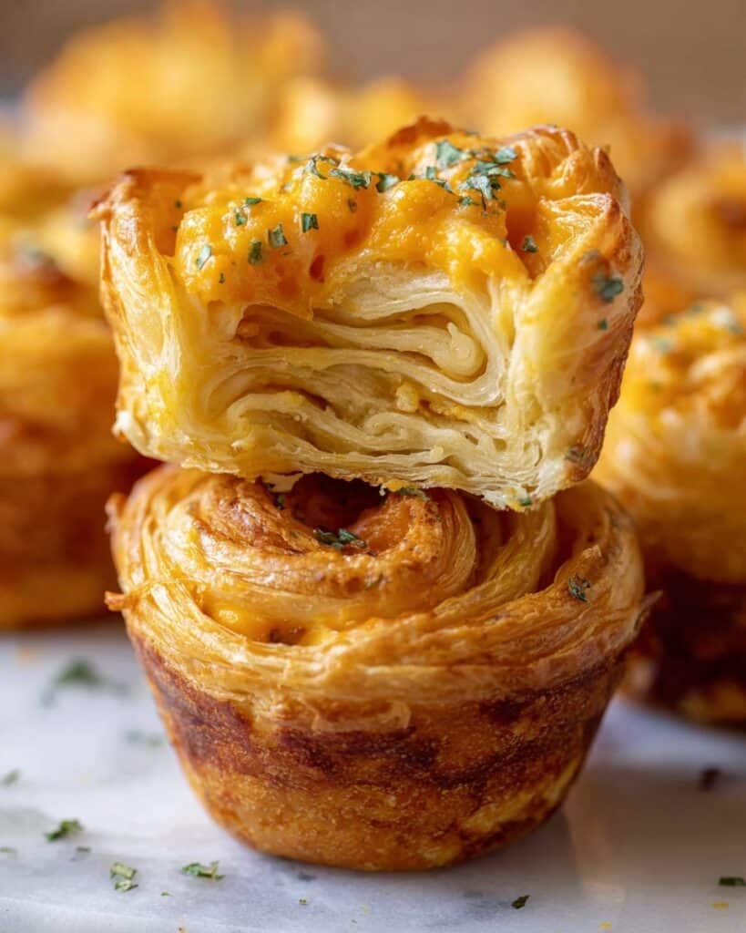 Cheesy Garlic Cruffin Recipe