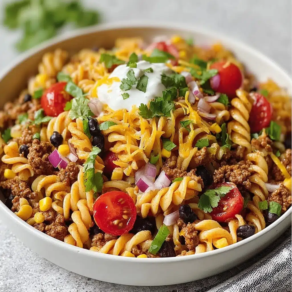 Taco Pasta Salad Recipe - Recipe Image