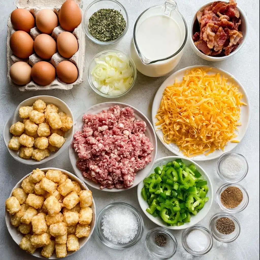 Tater Tot Breakfast Casserole Recipe - Recipe Image