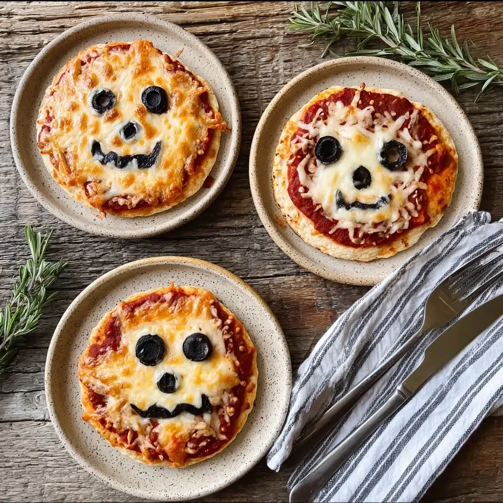 Halloween Mini Pizzas Recipe - Recipe Image