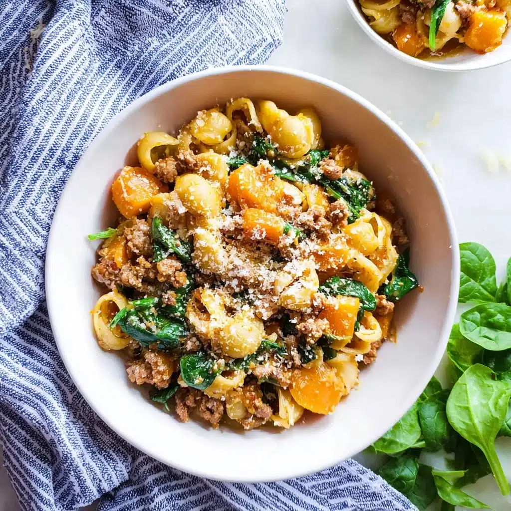 Autumn Sausage Pasta Squash Recipe - Recipe Image