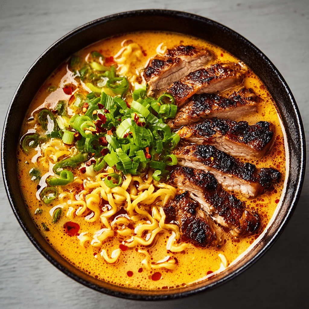 Fiery Chicken Ramen Recipe - Recipe Image