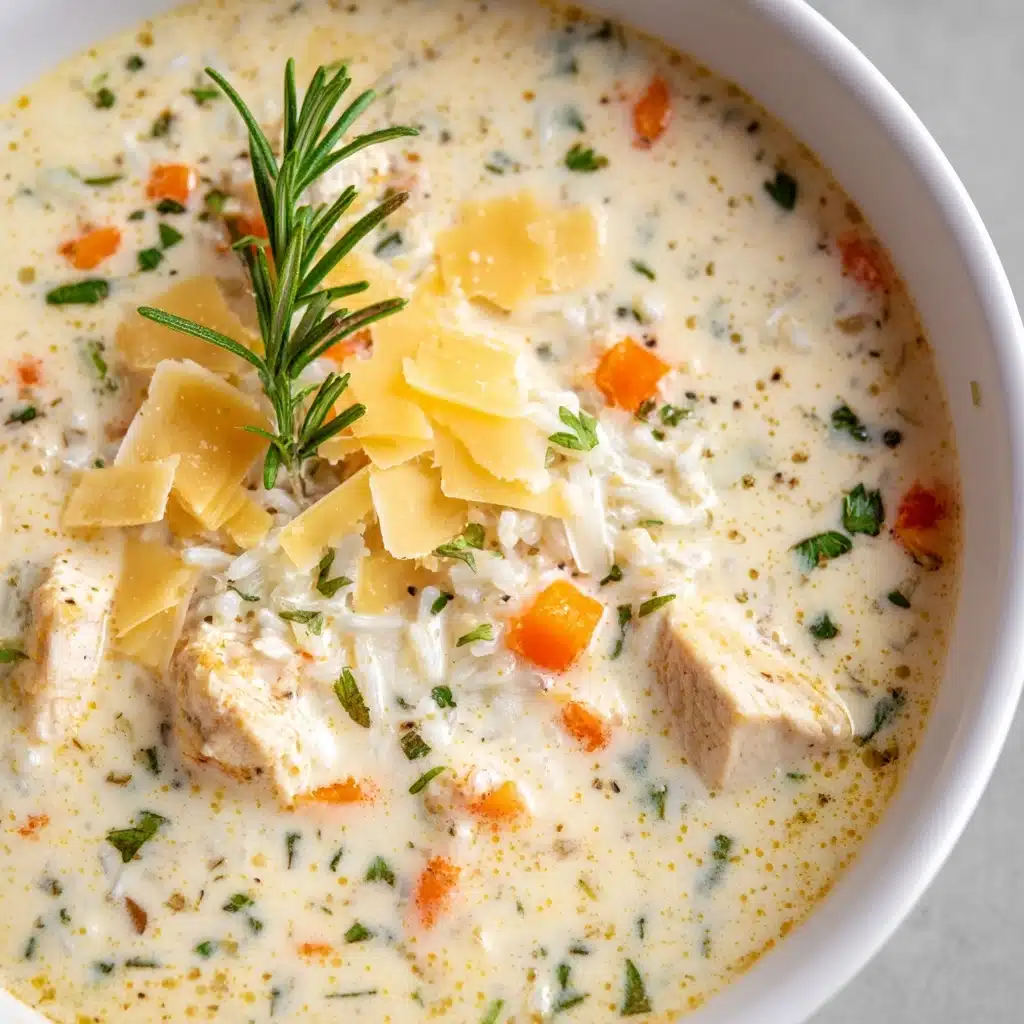 Creamy Chicken and Rice Soup Recipe - Recipe Image