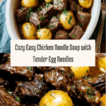 Crockpot Garlic Butter Beef Bites with Potatoes Recipe
