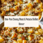 One-Pan Cheesy Meat & Potato Skillet Recipe