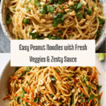 Peanut Noodles Recipe