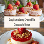 Easy Strawberry Crunch Mini Cheesecake