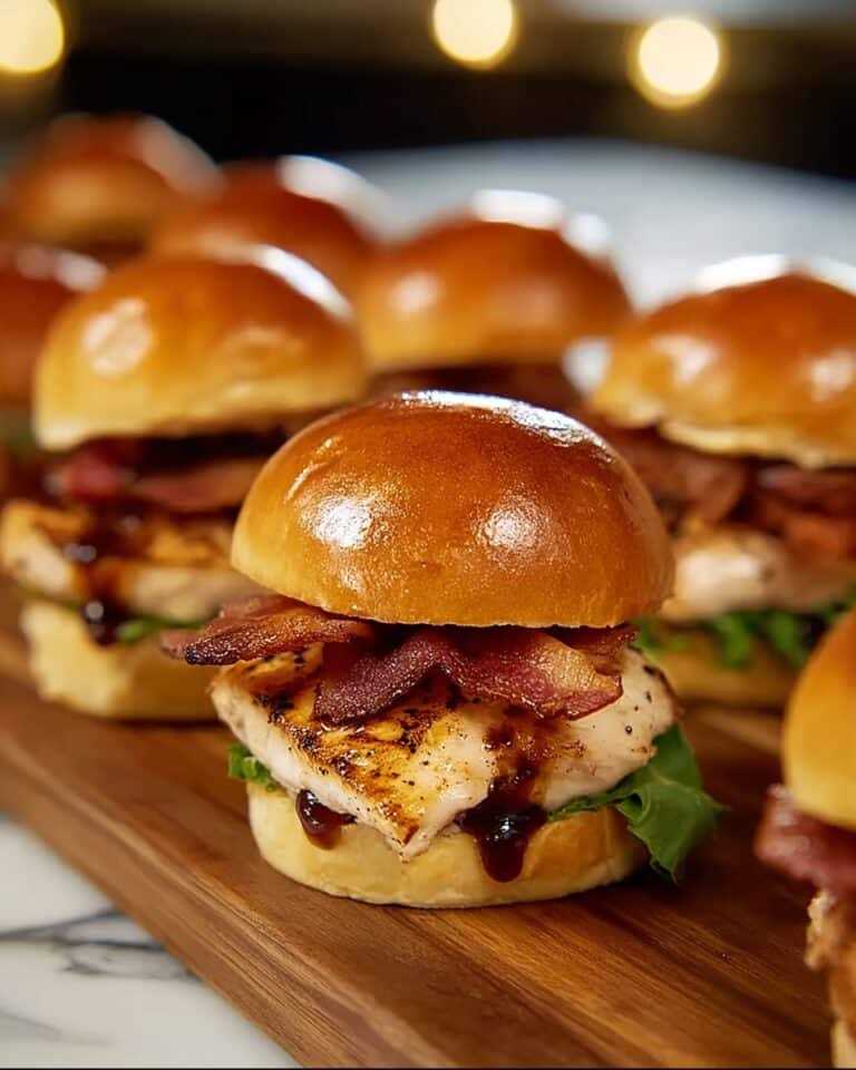 Maple Chicken & Beef Bacon Sliders Recipe