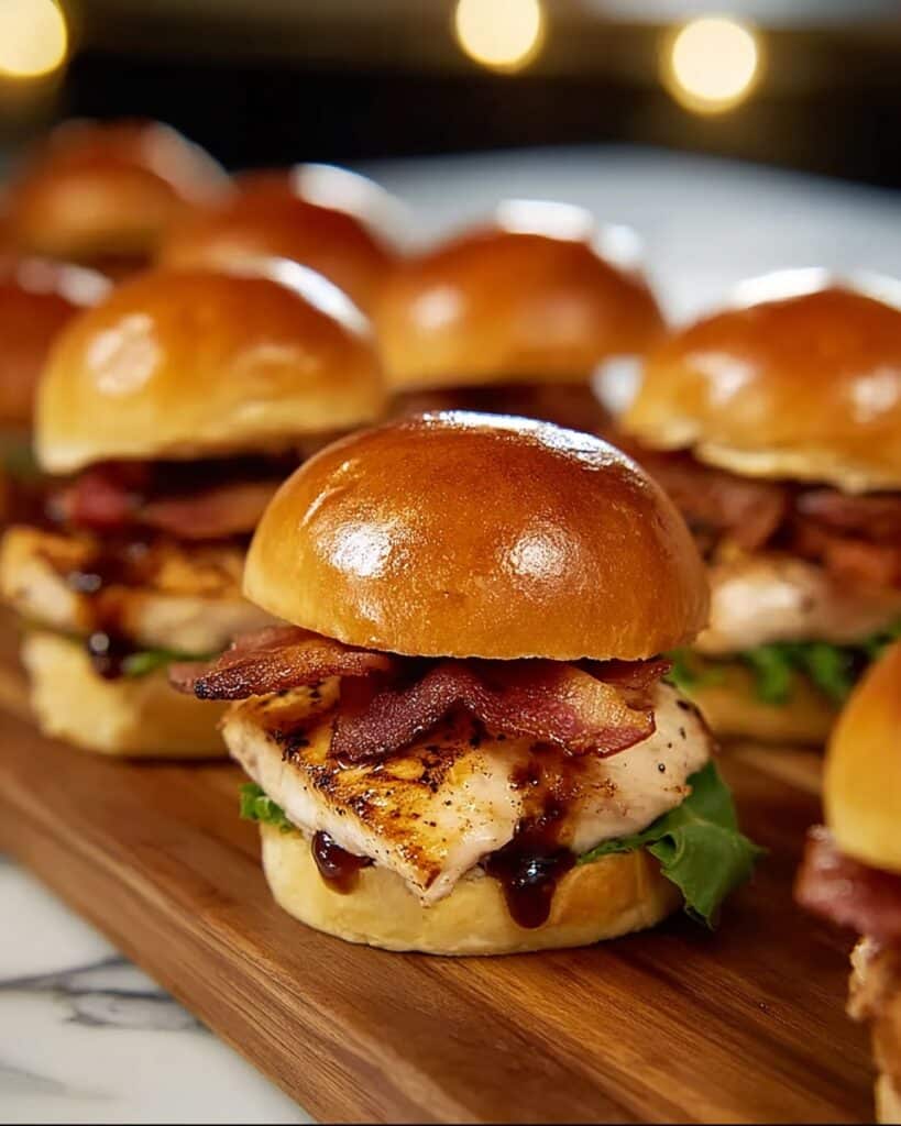 Maple Chicken & Beef Bacon Sliders Recipe