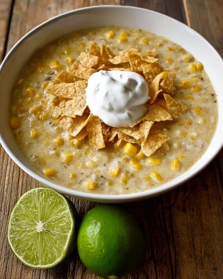 Easy Creamy Crockpot White Chicken Chili Recipe