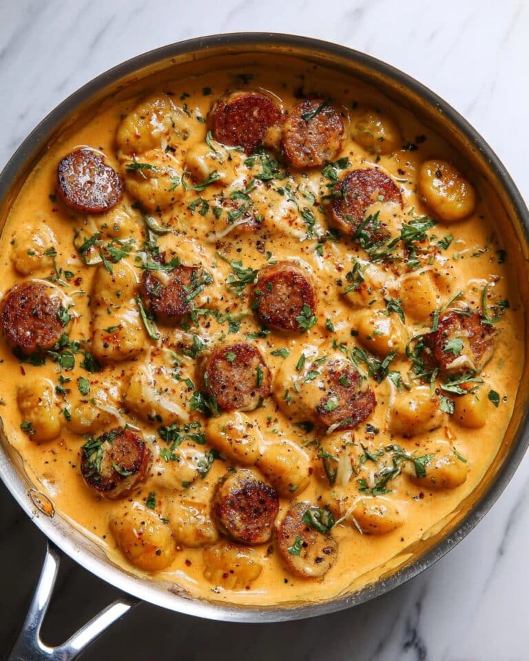 Creamy Butternut Squash Gnocchi with Sausage, Thyme, and Sage Recipe