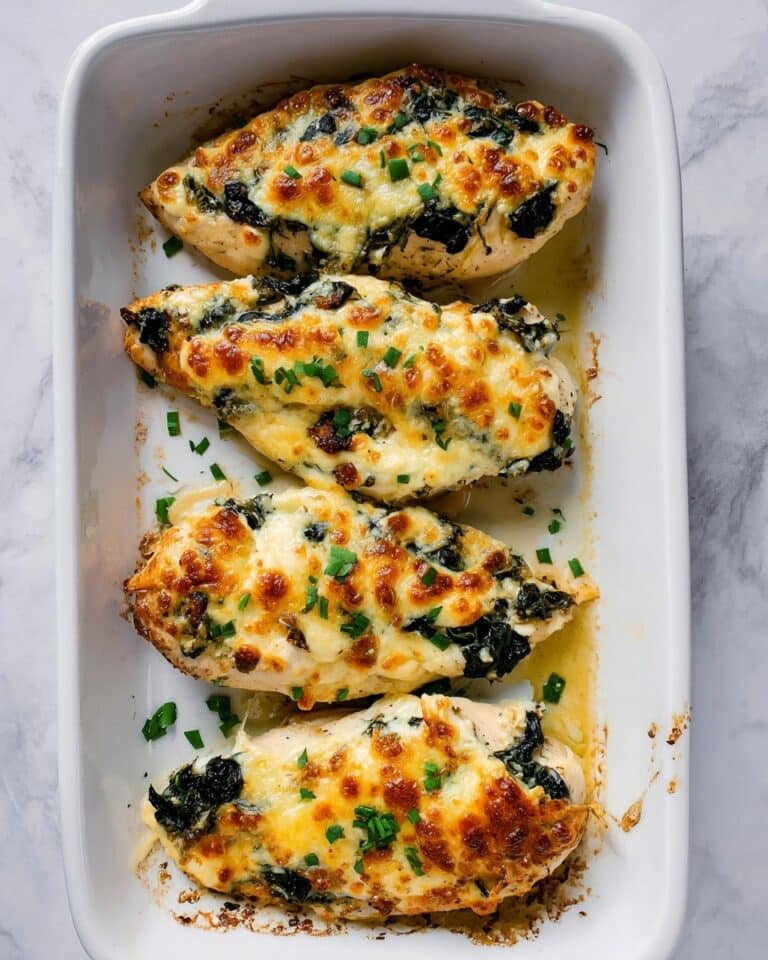 Cheesy Spinach Chicken Bake Recipe