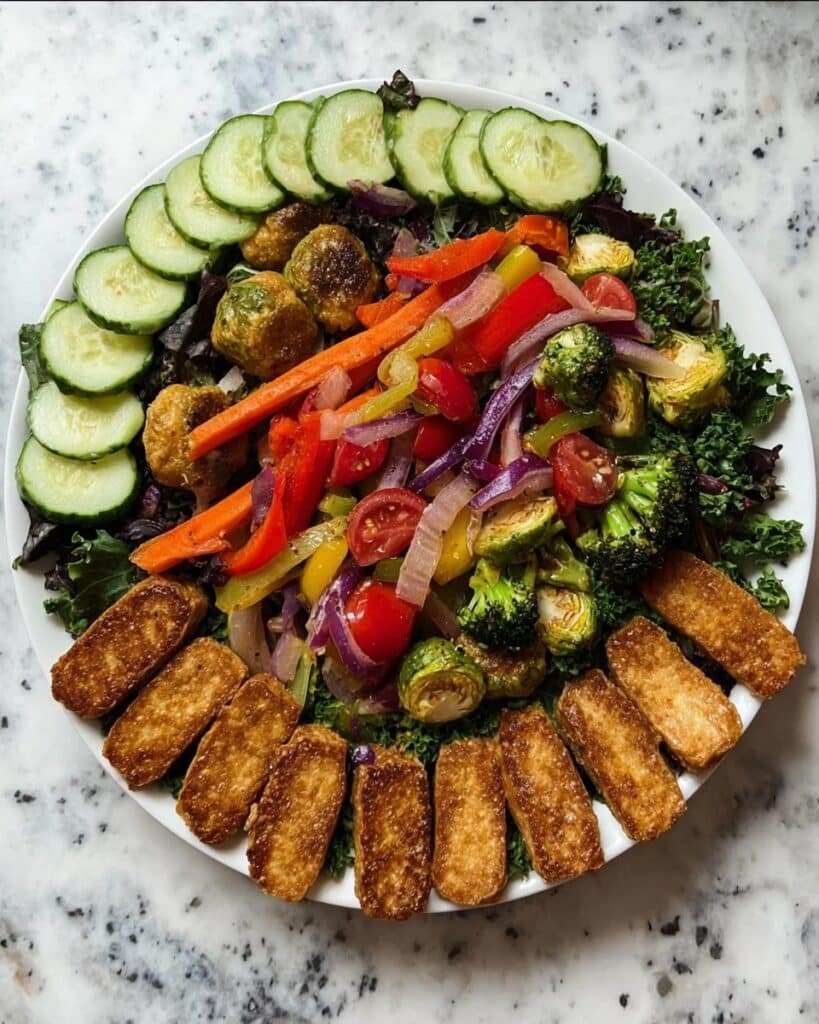 Grilled Tempeh with Roasted Vegetables Recipe