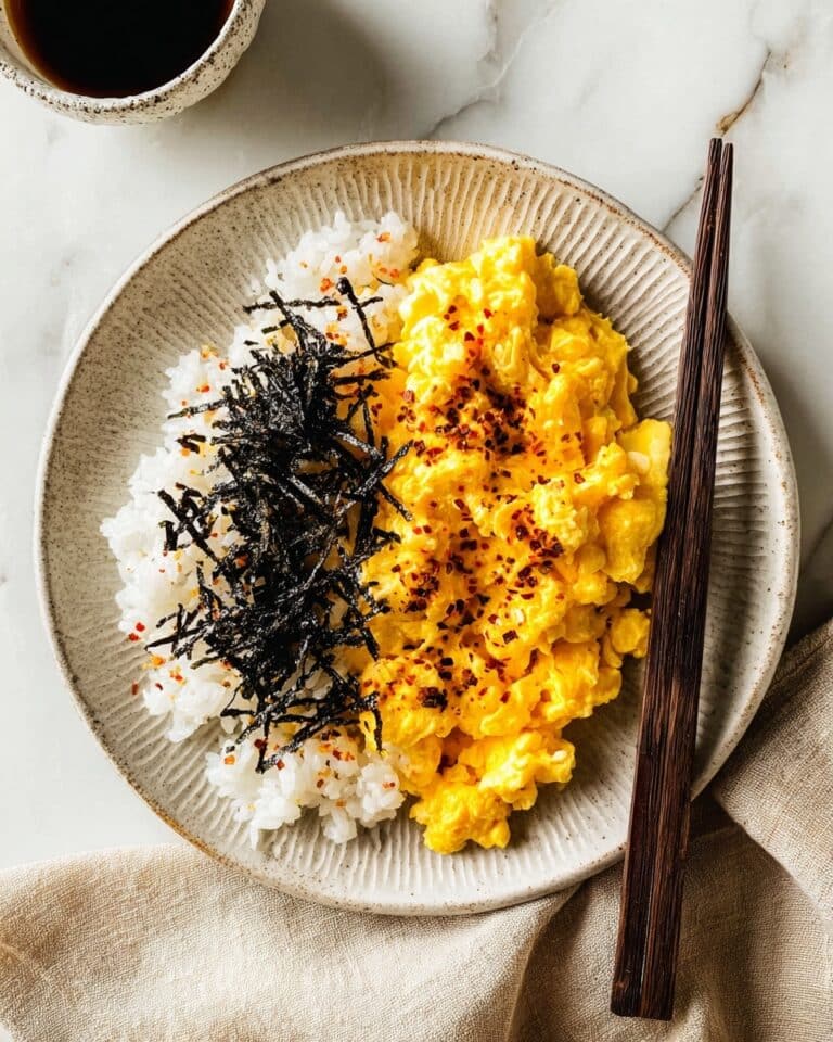 Creamy Miso Scrambled Eggs Recipe