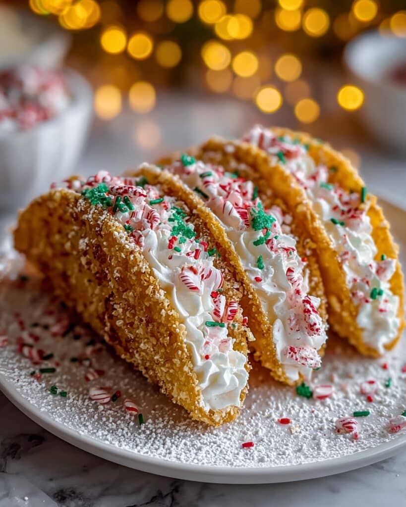 Christmas Cheesecake Tacos Recipe