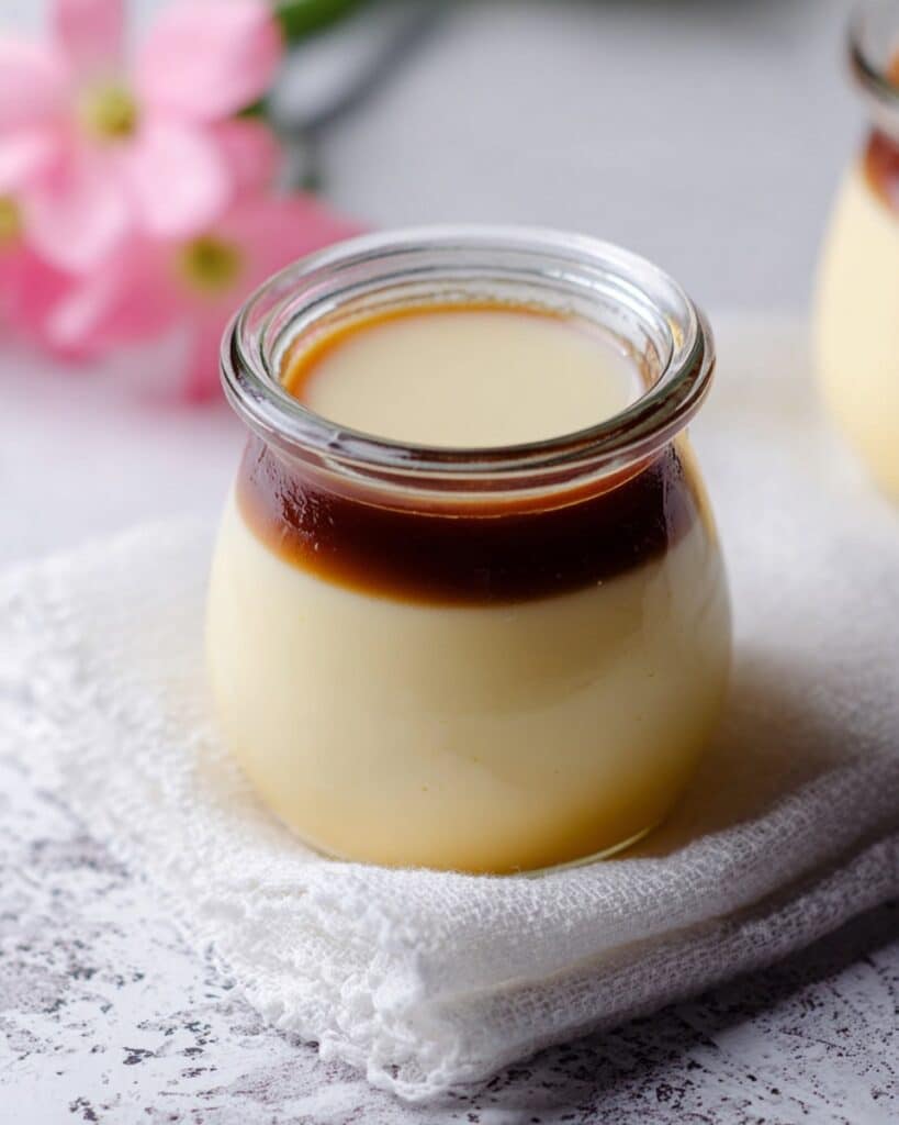 Nameraka Purin (Creamy Japanese Fluffy Custard with Caramel) Recipe