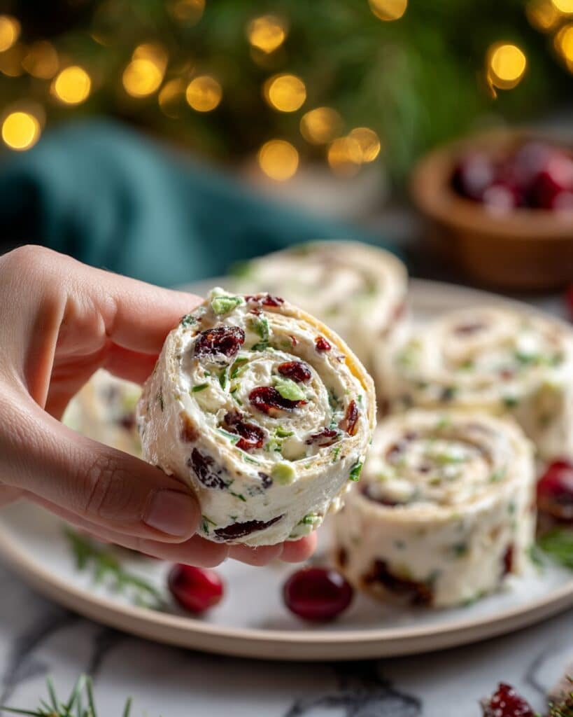Savory Christmas Cranberry Roll Ups Recipe